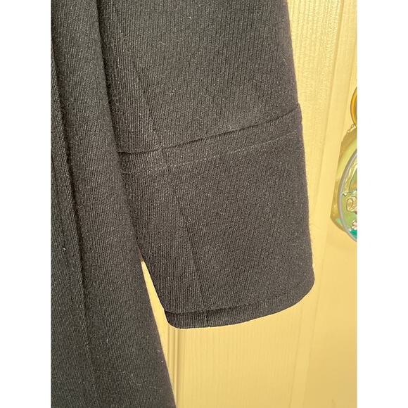 Andrew Marc Coat Wool Blend Double Breasted Midnight Blue to Black - Picture 6 of 12